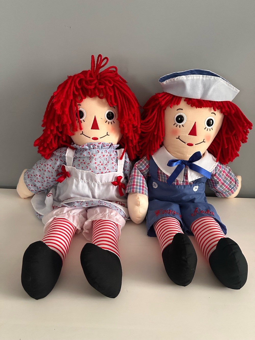 AURORA - Raggedy Ann & Raggedy Andy Dolls - Rag Dolls, Plush, 25" Tall